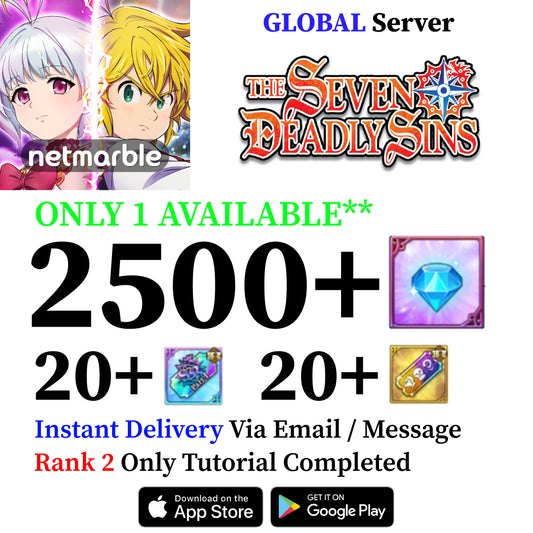 2500+ Gems Seven Deadly Sins