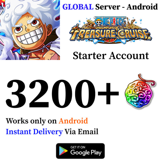 One Piece Treasure Cruise Reroll Account 2800+ Gems [Android]
