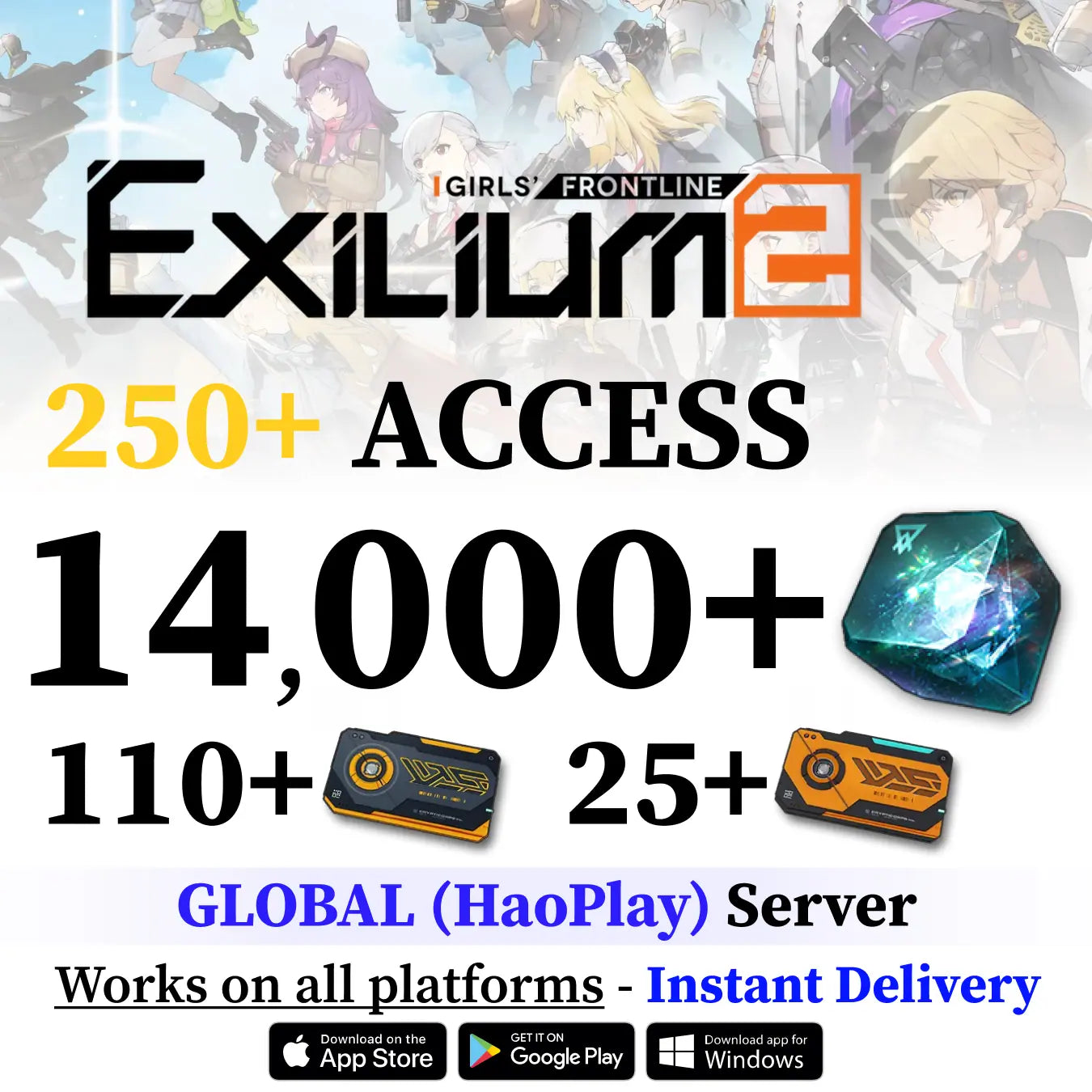 GFL2 EXILIUM Starter Reroll Account – HaoPlay Global Server