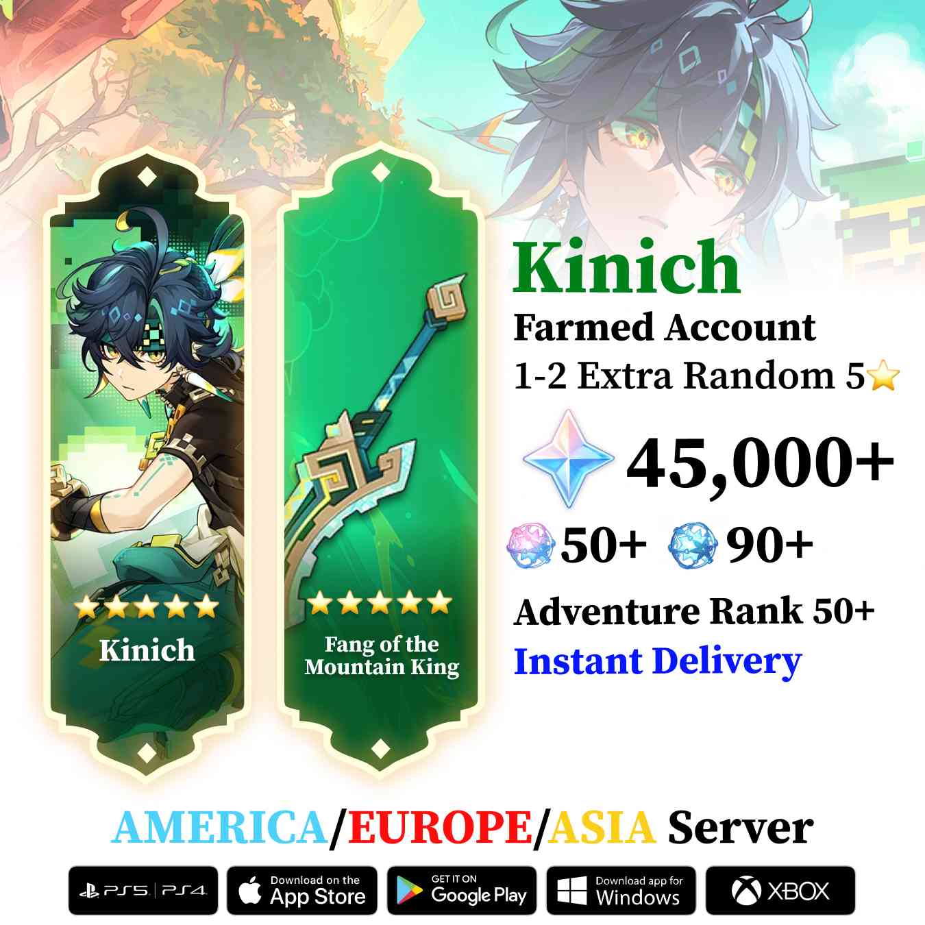 Kinich with Signature Weapon and Wishes