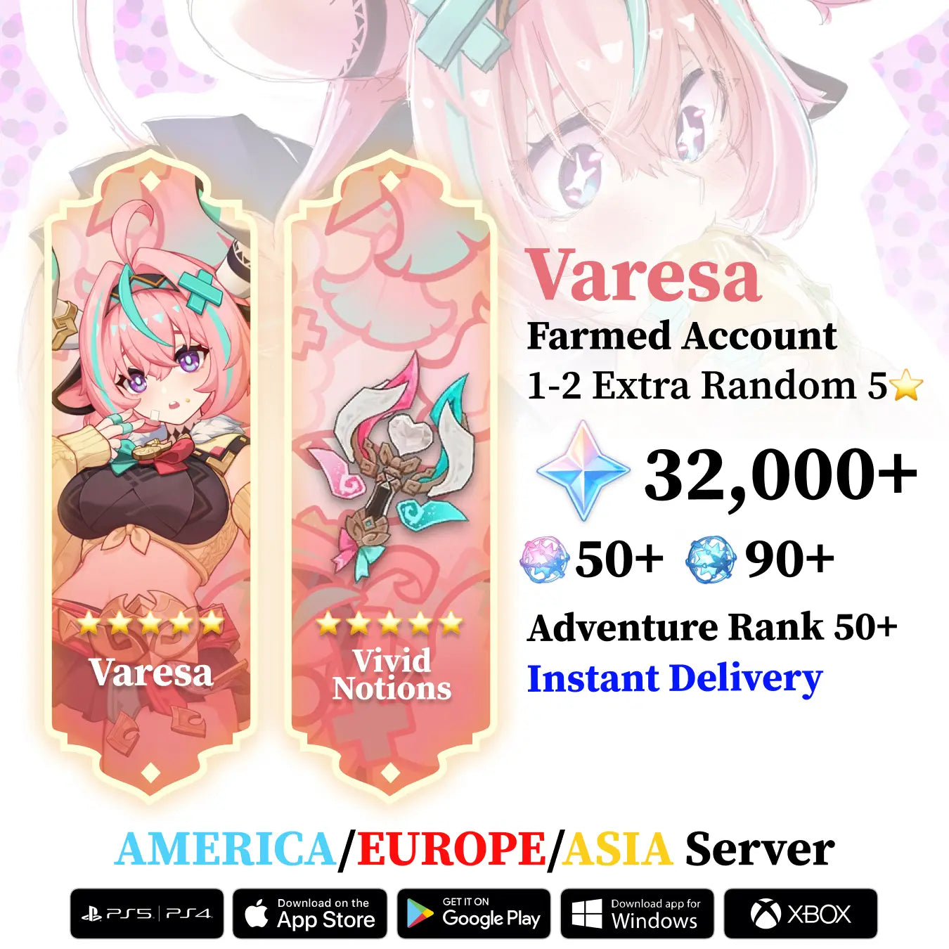 Varesa with Signature Weapon and Wishes