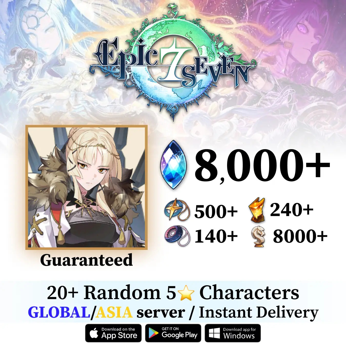 Conqueror Lilias Epic Seven Starter Account