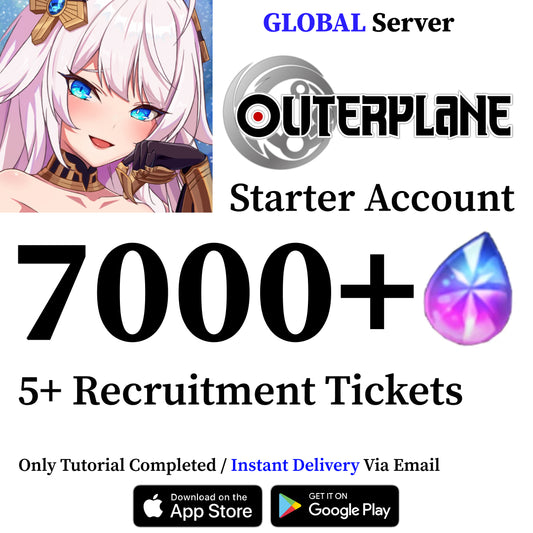 OUTERPLANE Starter Reroll Account 7000+ Gems [GLOBAL]