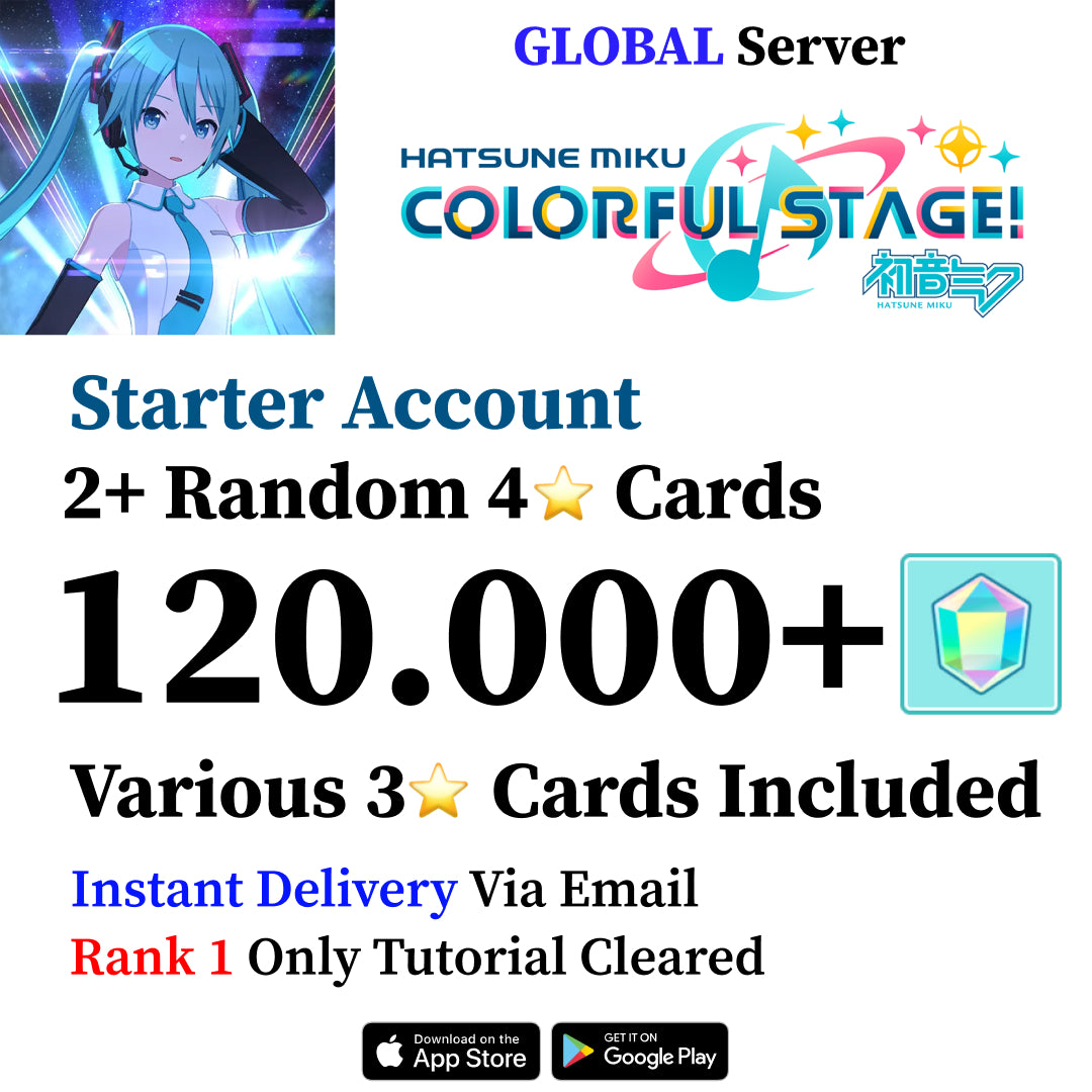 Project Sekai Reroll Account with 100,000+ Gems [GLOBAL]