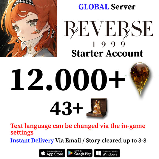 Reverse: 1999 Starter Reroll Account 11,000+ Gems [GLOBAL]