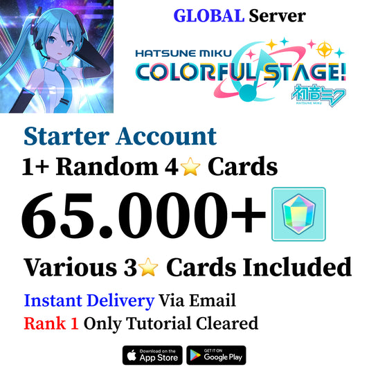 Project Sekai Reroll Account with 65,000+ Gems [GLOBAL]