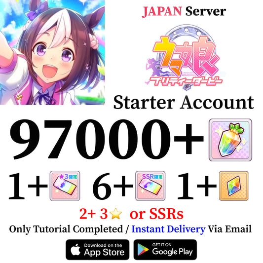 Uma Musume Starter Account with 97,000 Gems [Japan]