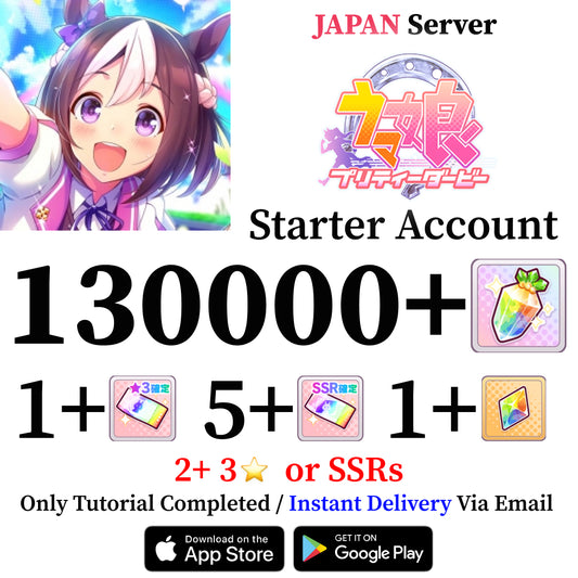 Uma Musume Starter Account with 130,000 Gems [Japan]