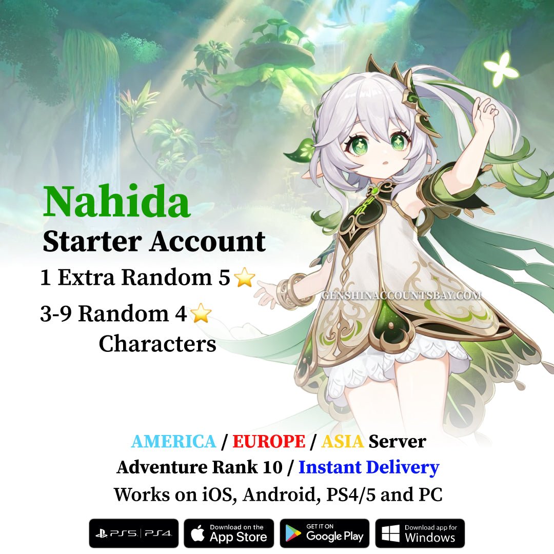 Nahida Starter Account - Genshin Accounts