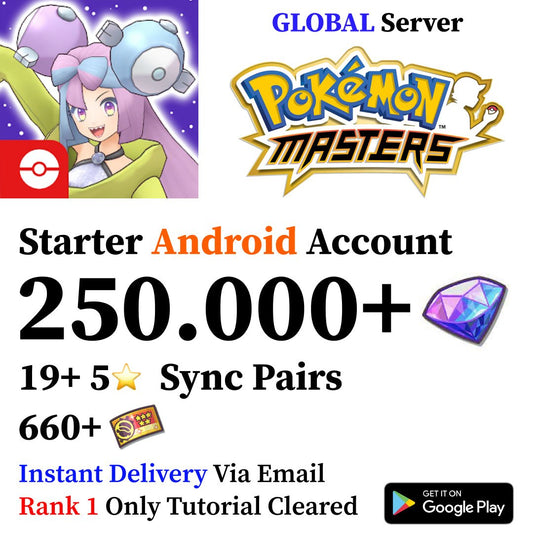 Pokémon Masters EX Account with 250.000+ Gems