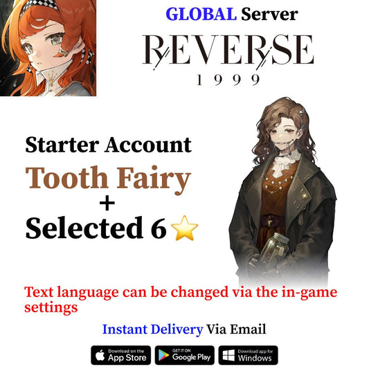 Tooth Fairy Reverse: 1999 Starter Reroll Account [GLOBAL] - Genshin Reroll Account