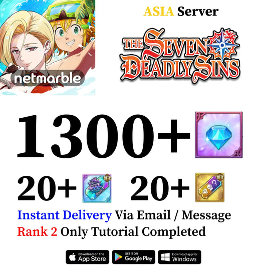 Seven Deadly Sins Grand Cross Account with Diamonds [Asia]