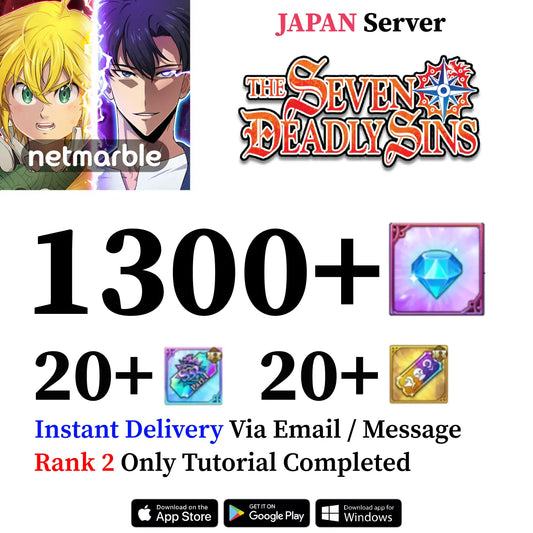 Seven Deadly Sins Grand Cross Account with Diamonds [Japan]