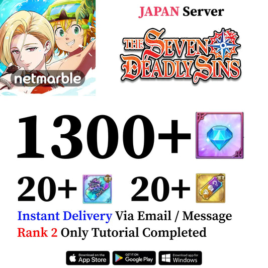 Seven Deadly Sins Grand Cross Account with Diamonds [Japan]