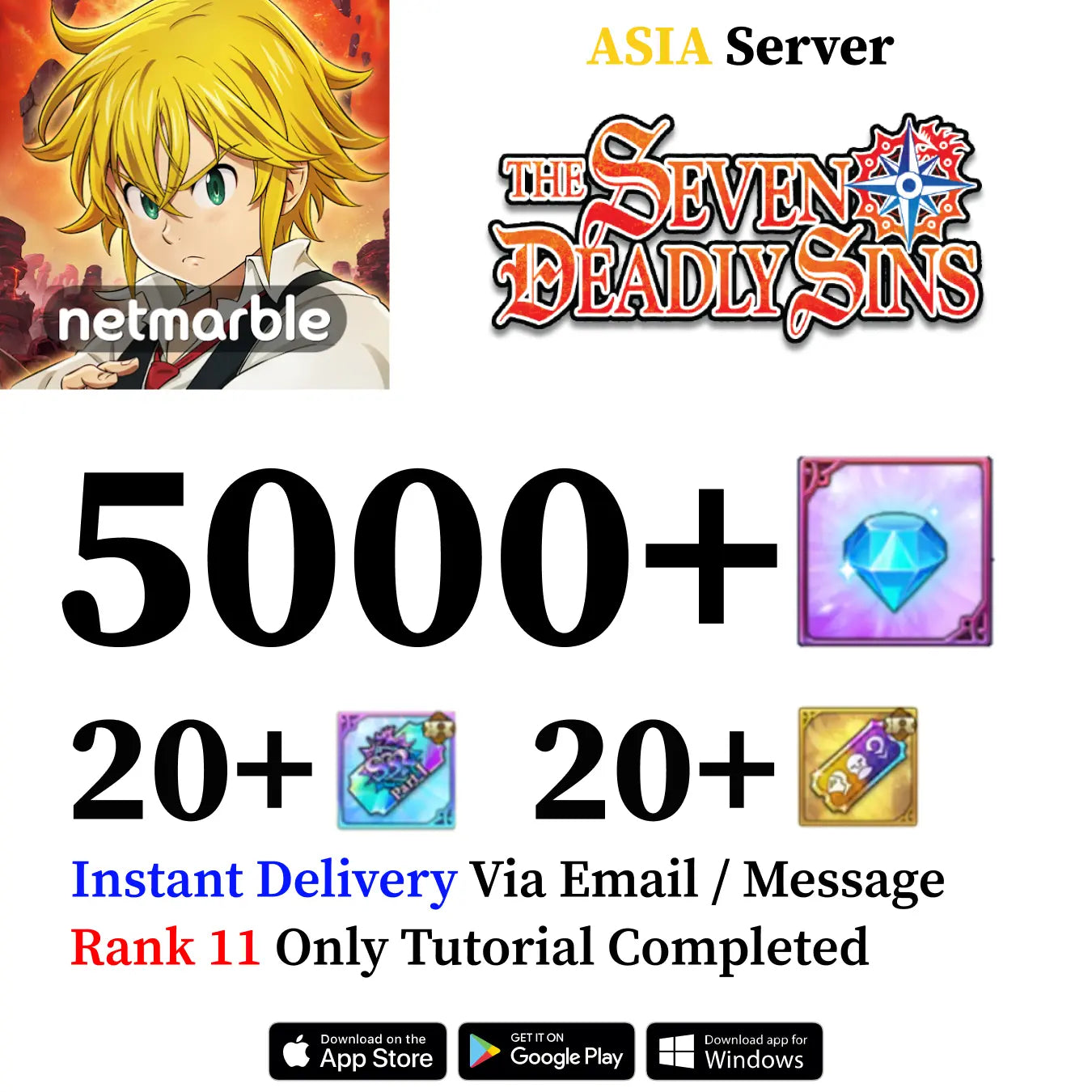 Seven Deadly Sins Grand Cross Account 