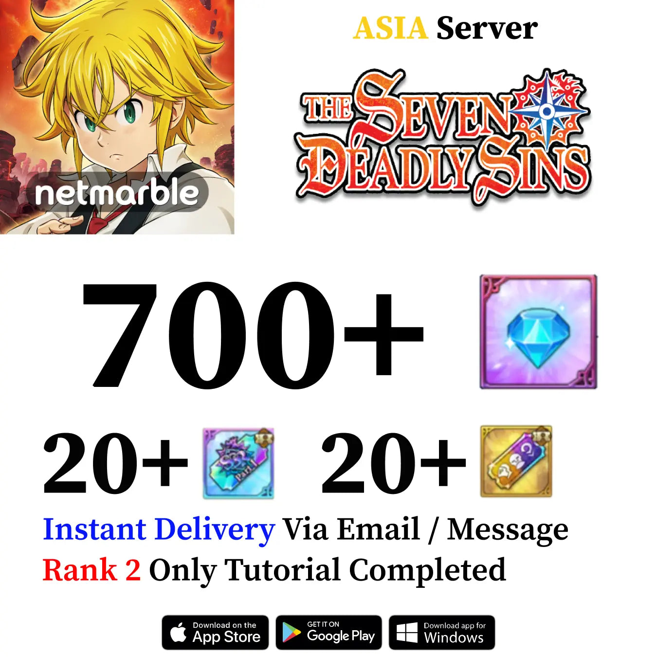 Seven Deadly Sins Grand Cross Account 