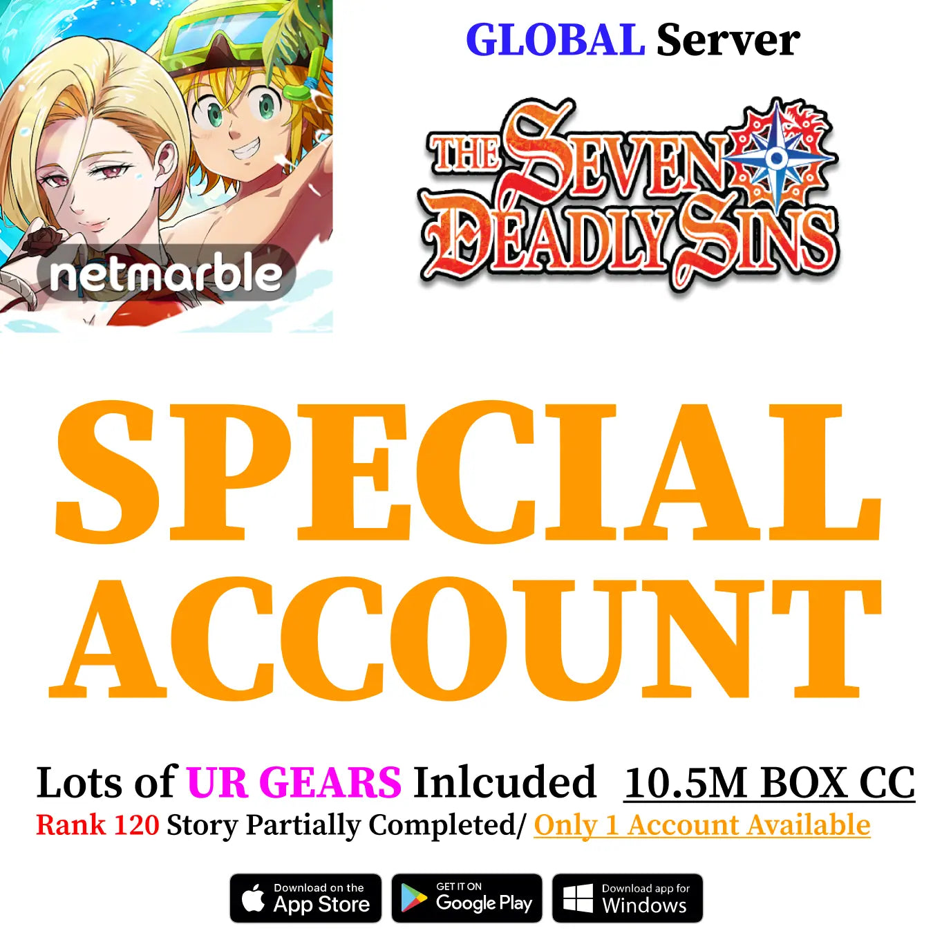Seven Deadly Sins Grand Cross Special Account V2 [Global]