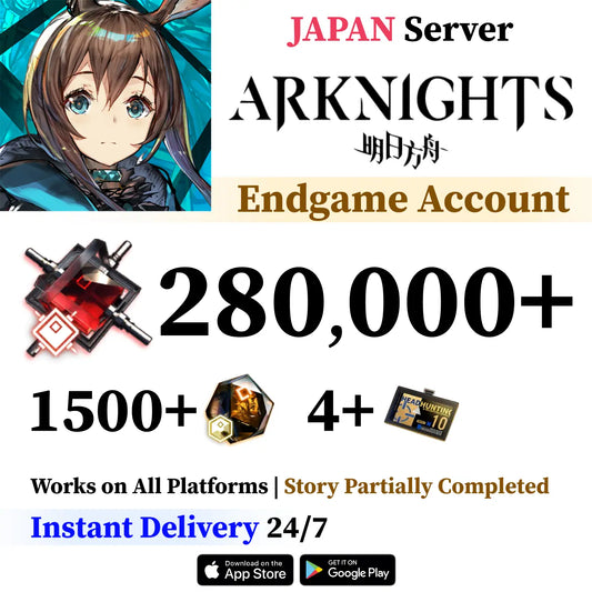 Arknights Starter Reroll Account with 300.000+ Orundum [JAPAN]