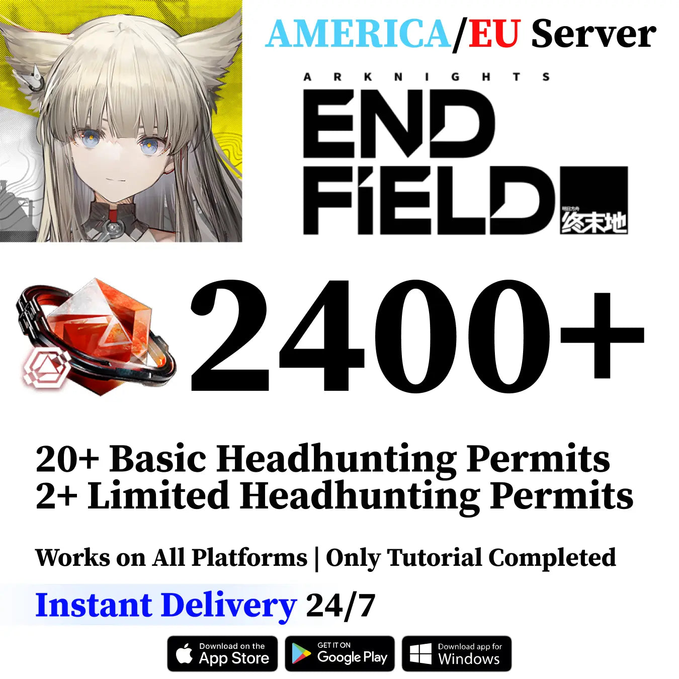 Arknights: Endfield Starter Reroll Account with Oroberyl [AMERICA/EU]