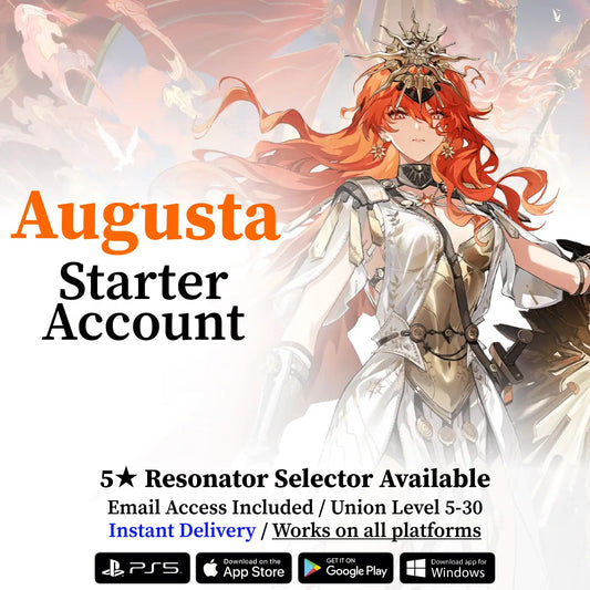 Wuthering Waves Augusta Starter Reroll Account