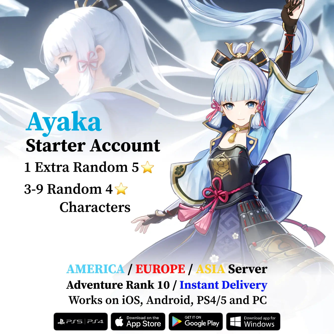 Ayaka Starter Account