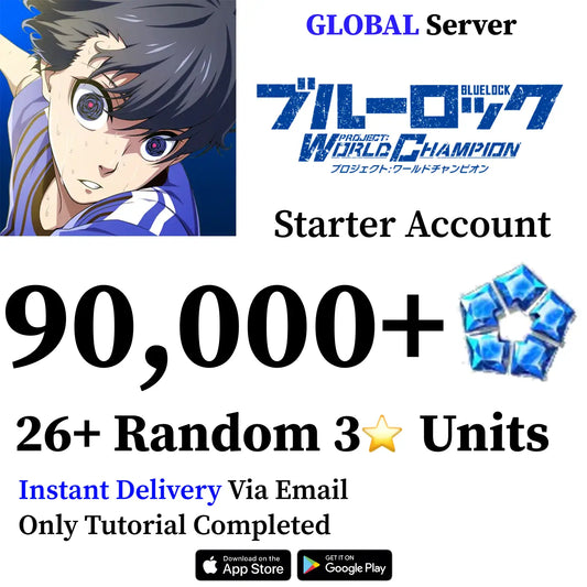 BLUE LOCK Starter Account with Gems [GLOBAL]