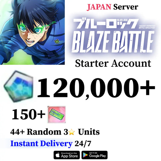 Blue Lock: Blaze Battle Starter Reroll Account [Japan]