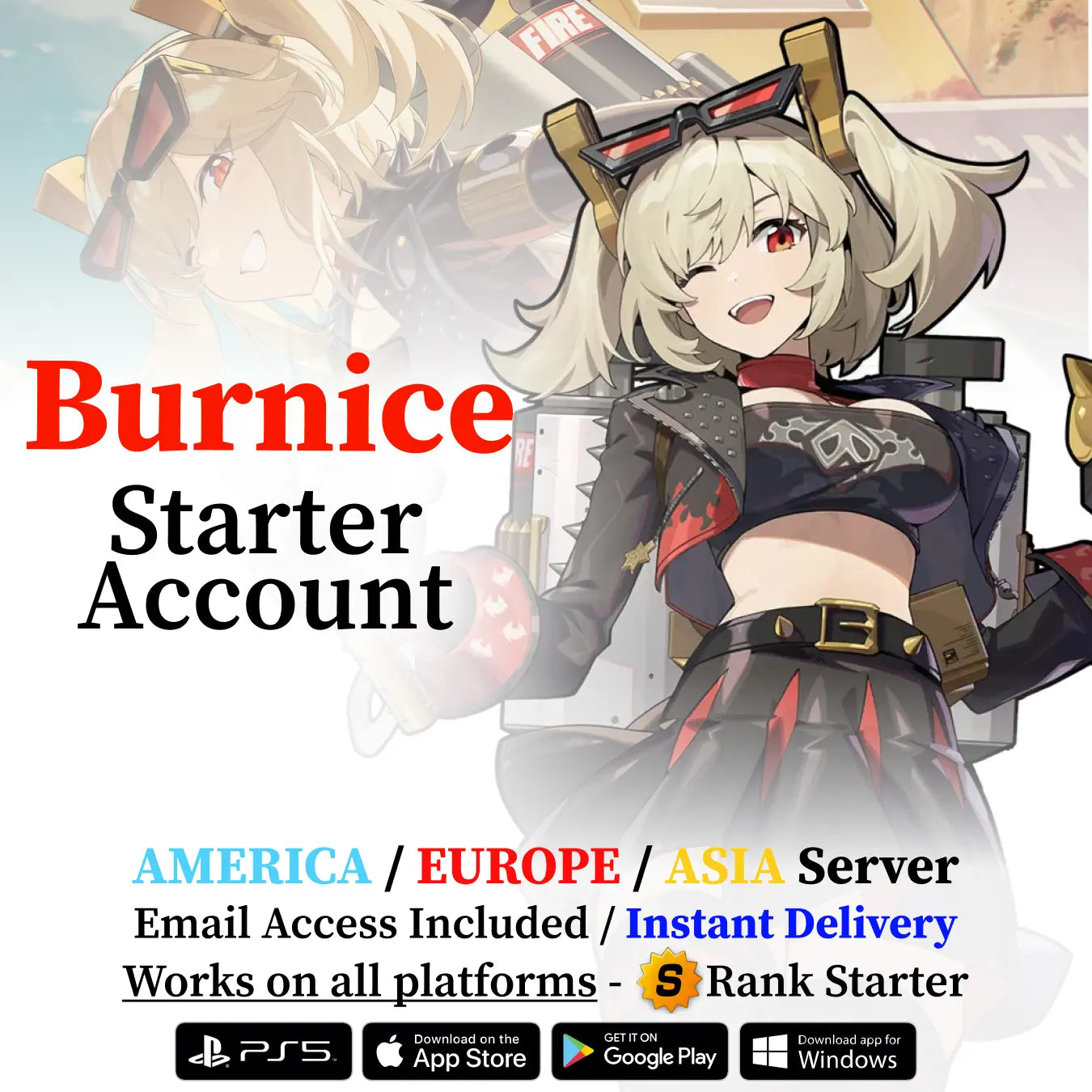 Burnice Zenless Zone Zero Starter Account