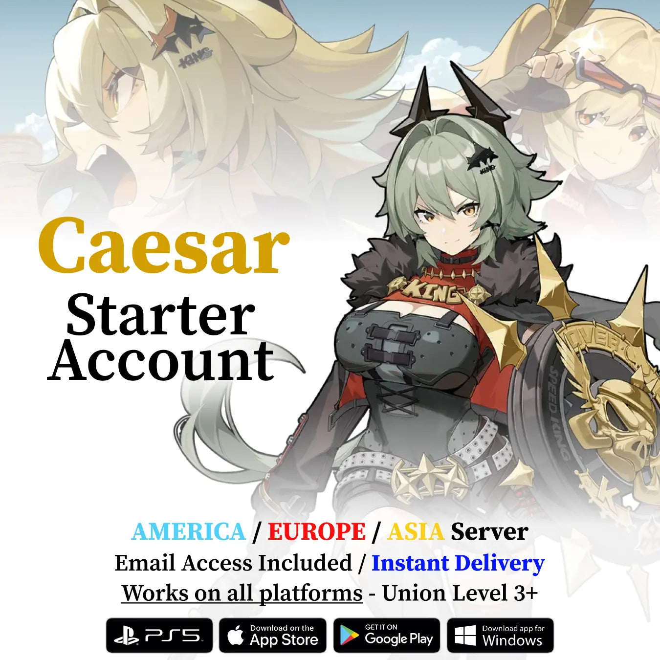 Caesar King Zenless Zone Zero Starter Account