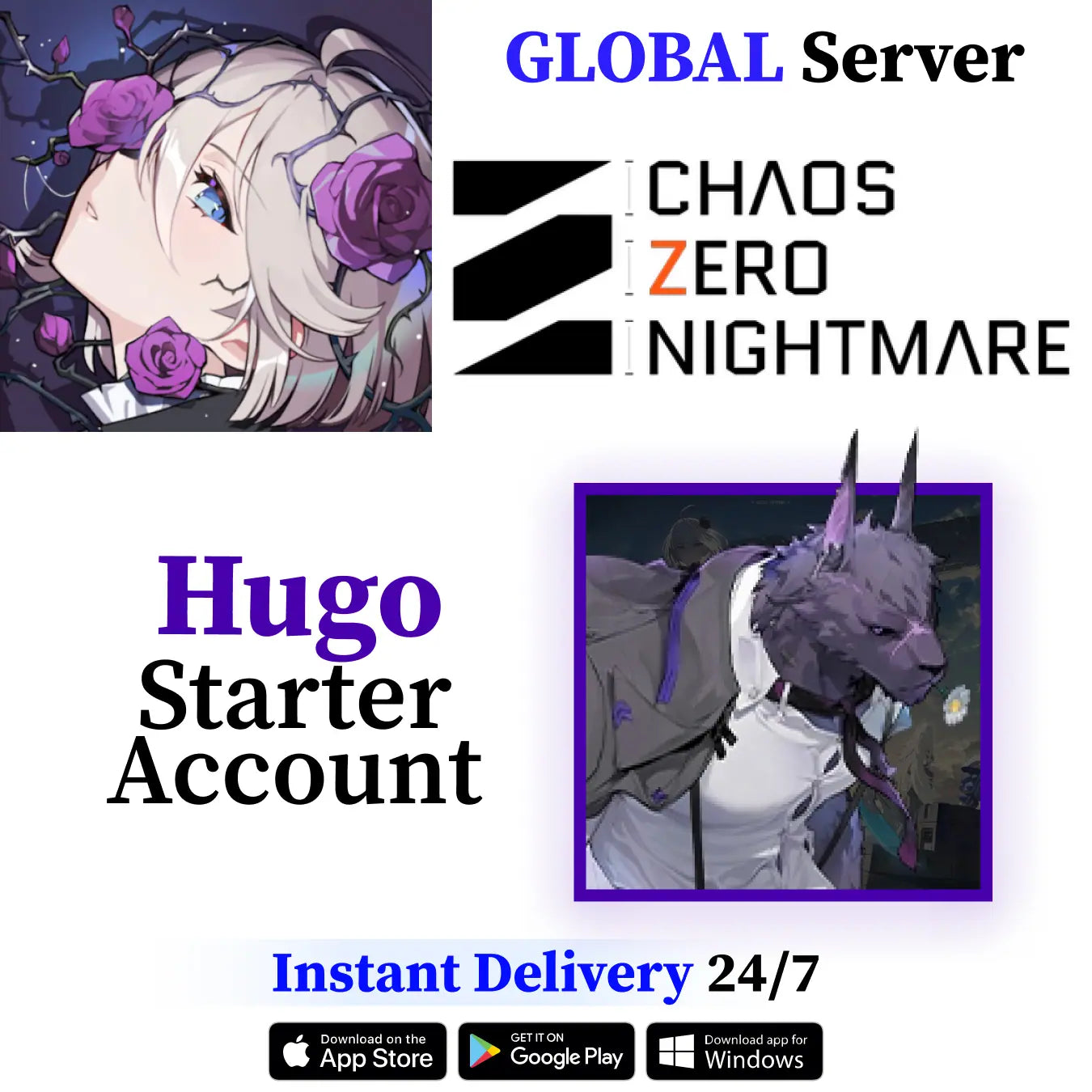Chaos Zero Nightmare Hugo Starter Account [Global]