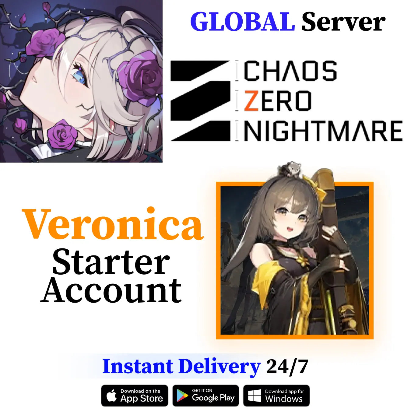 Chaos Zero Nightmare Veronica Starter Account [Global]