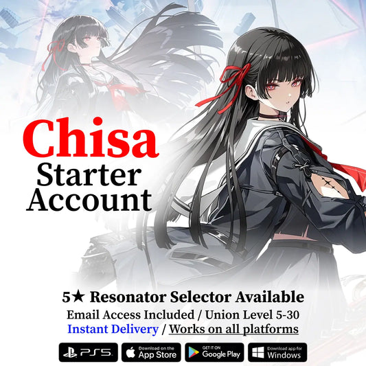 Wuthering Waves Chisa Starter Reroll Account