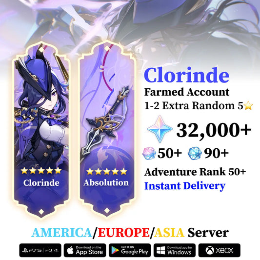 Clorinde with Signature Weapon and Wishes