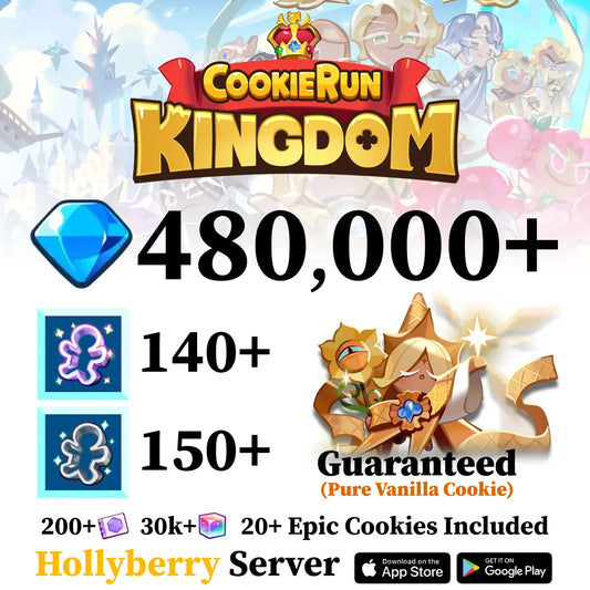 Cookie Run Kingdom Starter Reroll Account with Pure Vanilla [Hollybery]