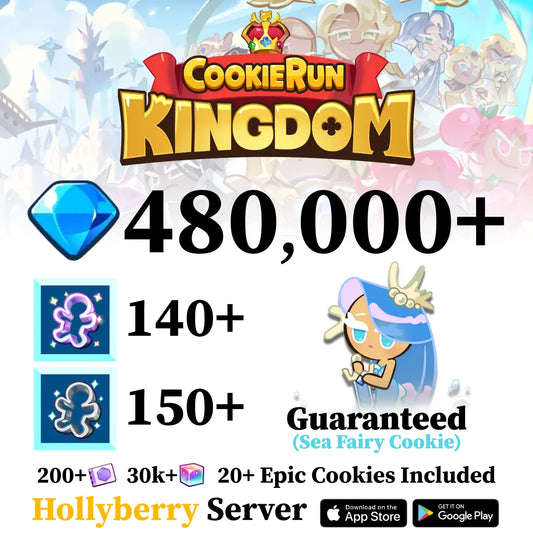 Cookie Run Kingdom Starter Reroll Account with Sea Fairy [Hollyberry]