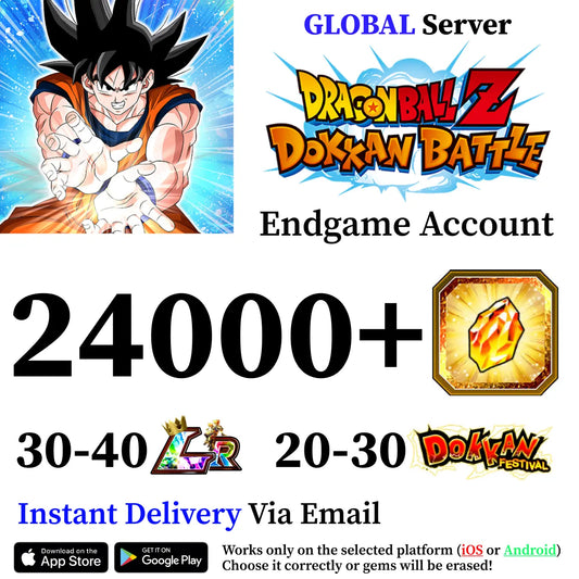 DBZ Dokkan Battle Special Account with 24000 Dragon Stones [Android/iOS]