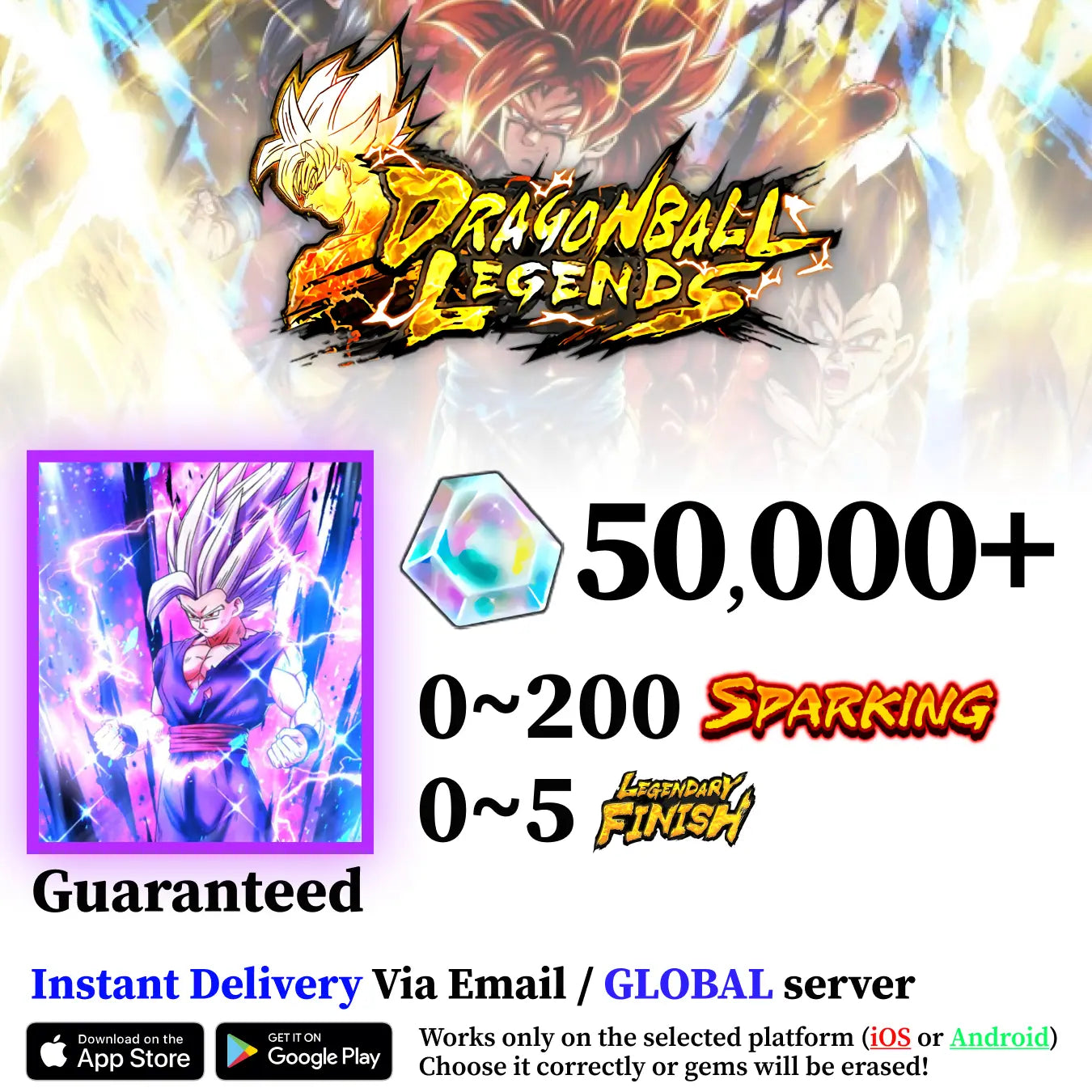 Dragon Ball Legends Beast Gohan Starter Account [iOS/Android]