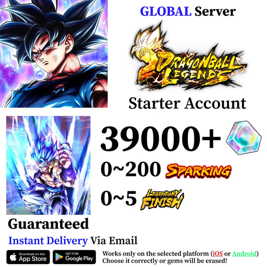 Dragon Ball Legends Super Saiyan God SS Gogeta Starter Account [iOS/Android]