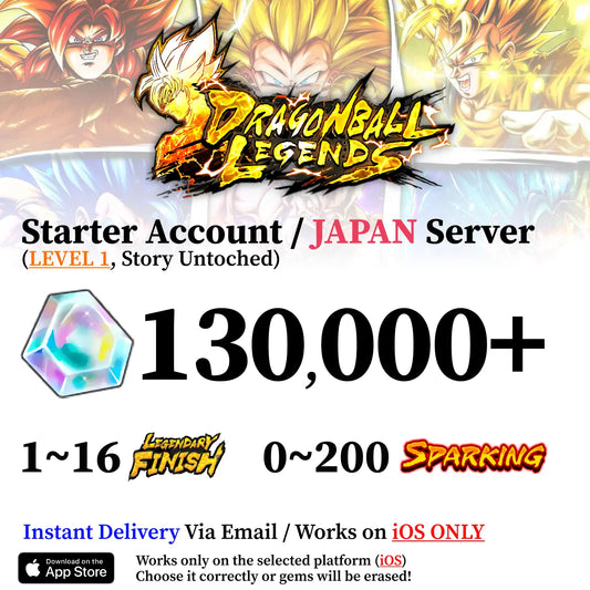 Dragon Ball Legends Japan Starter Account [iOS]
