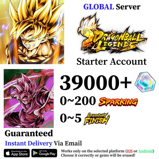 Dragon Ball Legends Super Saiyan Rosé Goku Black Starter Account