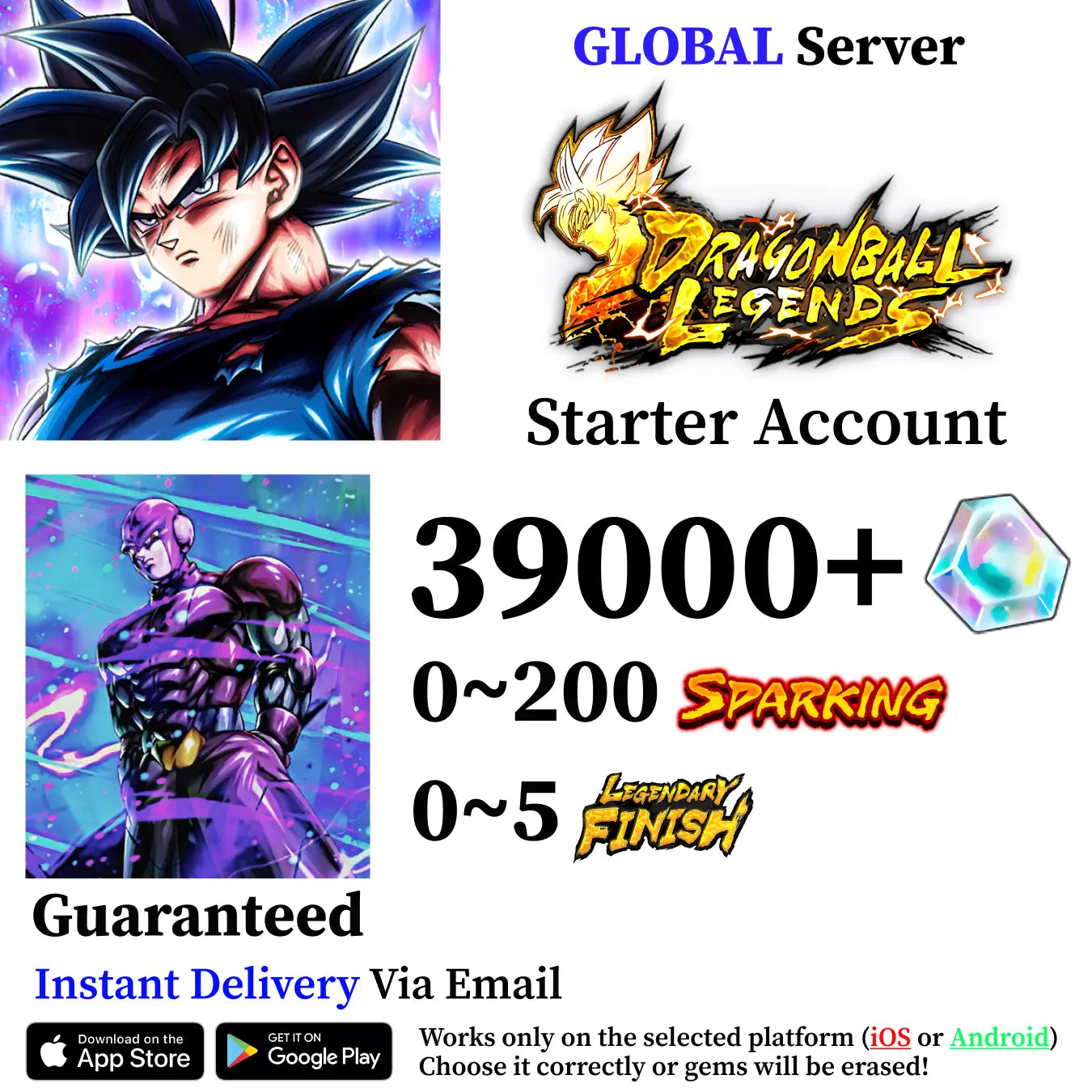 Dragon Ball Legends UL Hit Starter Account [iOS/Android]