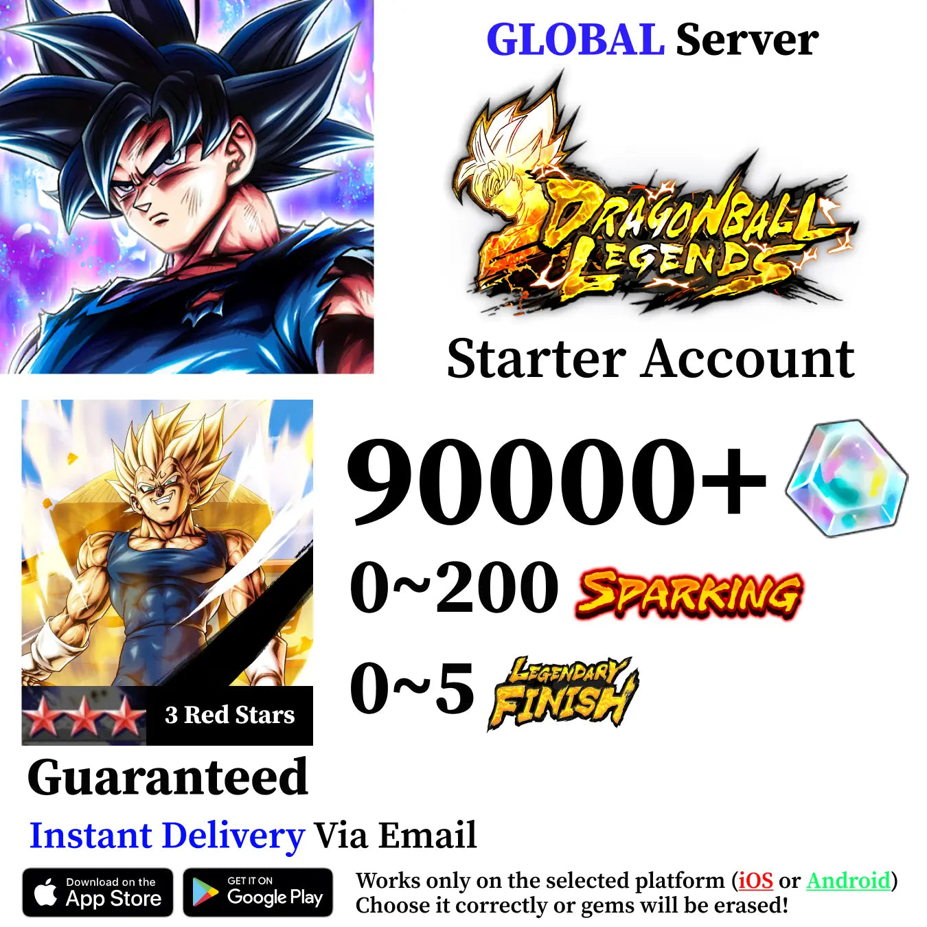 Dragon Ball Legends UL Majin Vegeta Starter Account [iOS/Android]