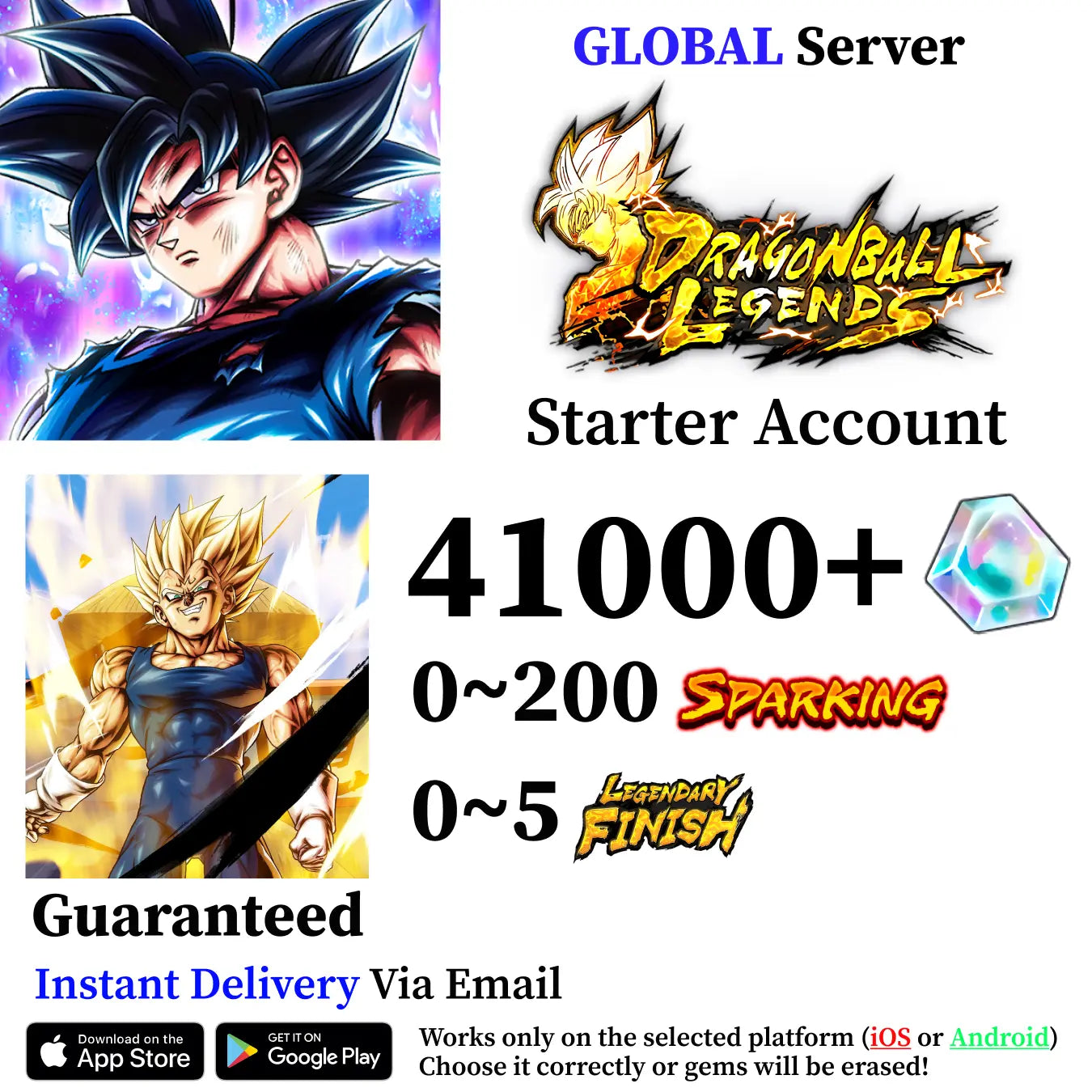 Dragon Ball Legends UL Majin Vegeta Starter Account [iOS/Android]