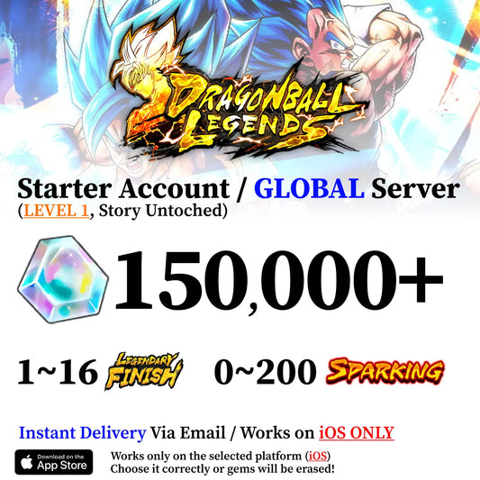 Dragon Ball Legends Starter Account [iOS]
