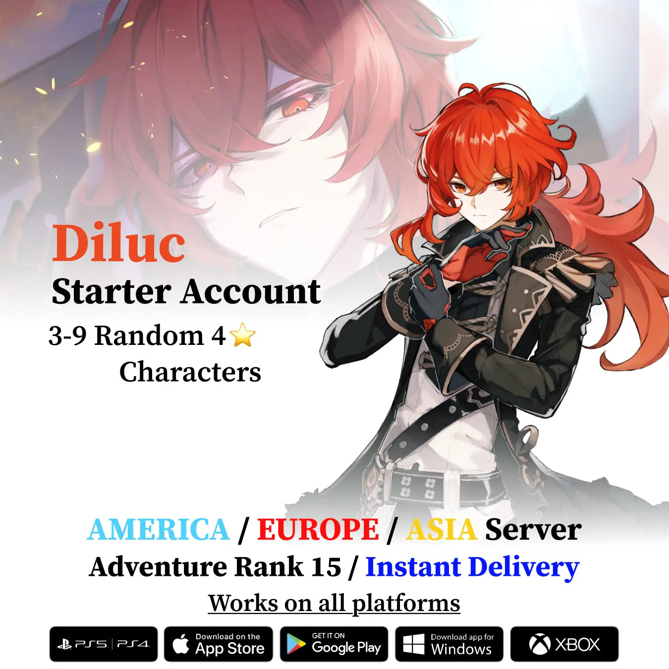 Diluc Starter Account