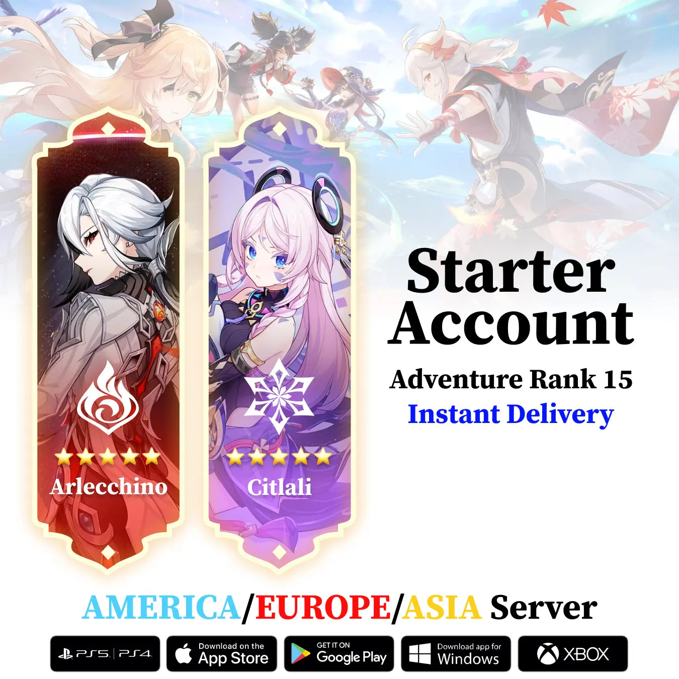 Genshin Starter Account with Double Limited