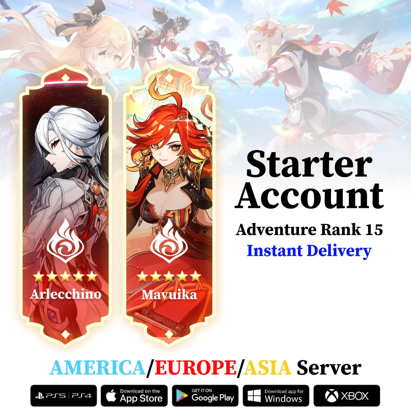 Genshin Starter Account with Double Limited