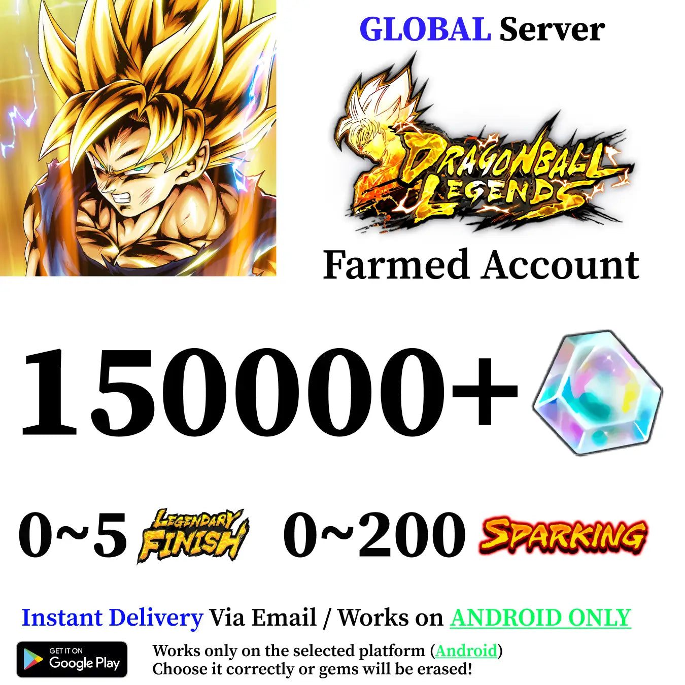 Dragon Ball Legends Farmed Account