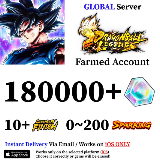 Dragon Ball Legends Farmed Account [iOS]