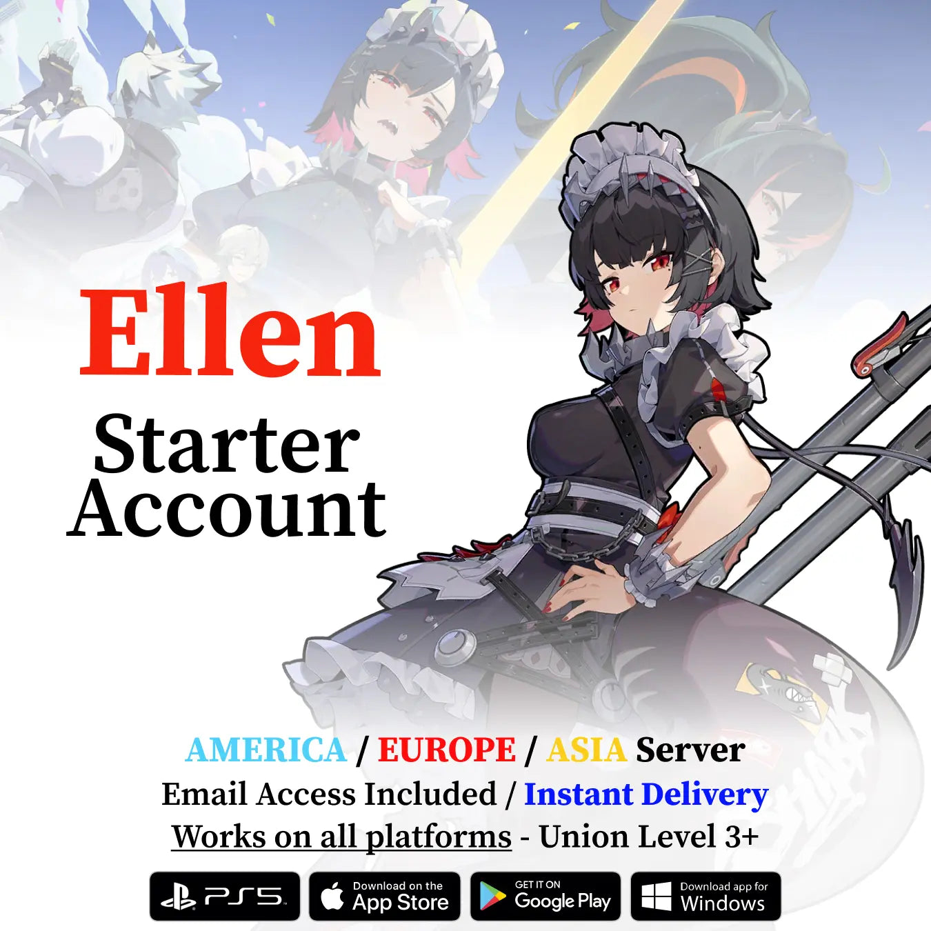 Zenless Zone Zero Ellen Reroll Account